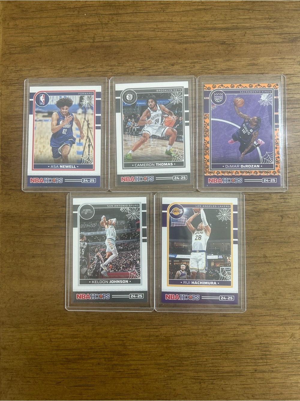 Set of 5 cards: NBA Haunted Hoops 24-25
